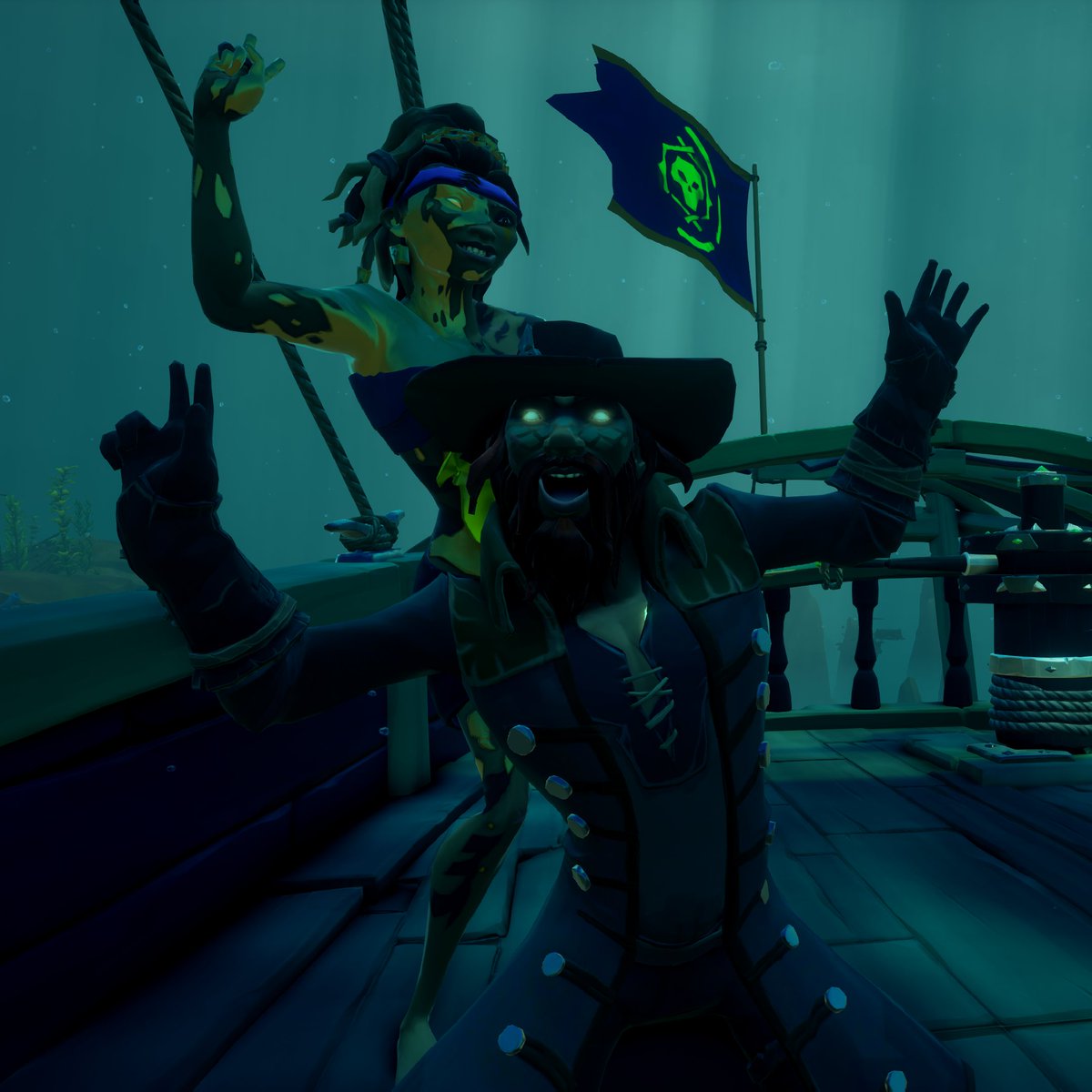 LIVE! Double Gold Curses TODAY with <a href="/pinyinxx/">pinyinx</a>! Our long journey through hourglass to the Gold Ghost and Skeleton Curse is 15 levels away! COME VIBE for our final fights!

⚔️ Twitch.tv/RangaRogers ⚔️
#SeaOfThieves