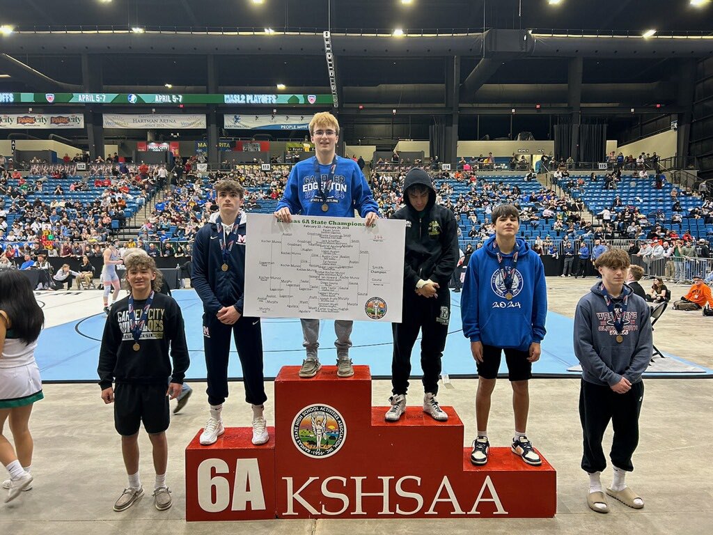 State. Champion. By pin. All time record for wins in a season. Kasen. Smith. 🤘💪🥇