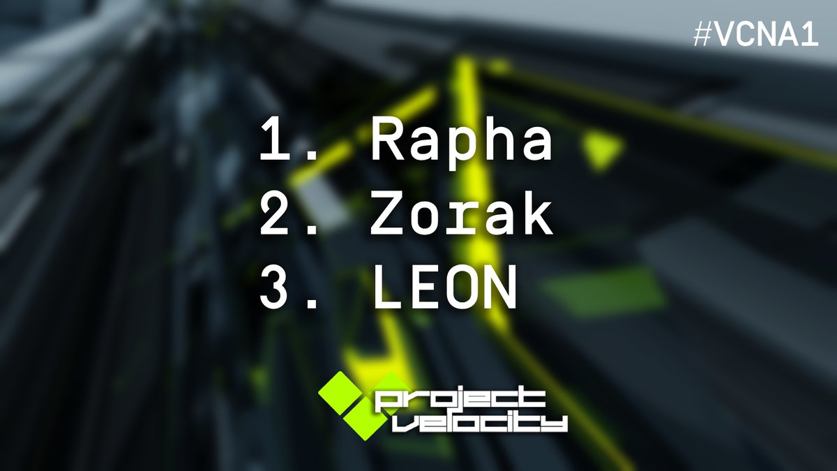 And that's a wrap for Velocity Cup NA 1! 

1. Rapha
2. Zorak
3. LEON

#ProjectVelocity