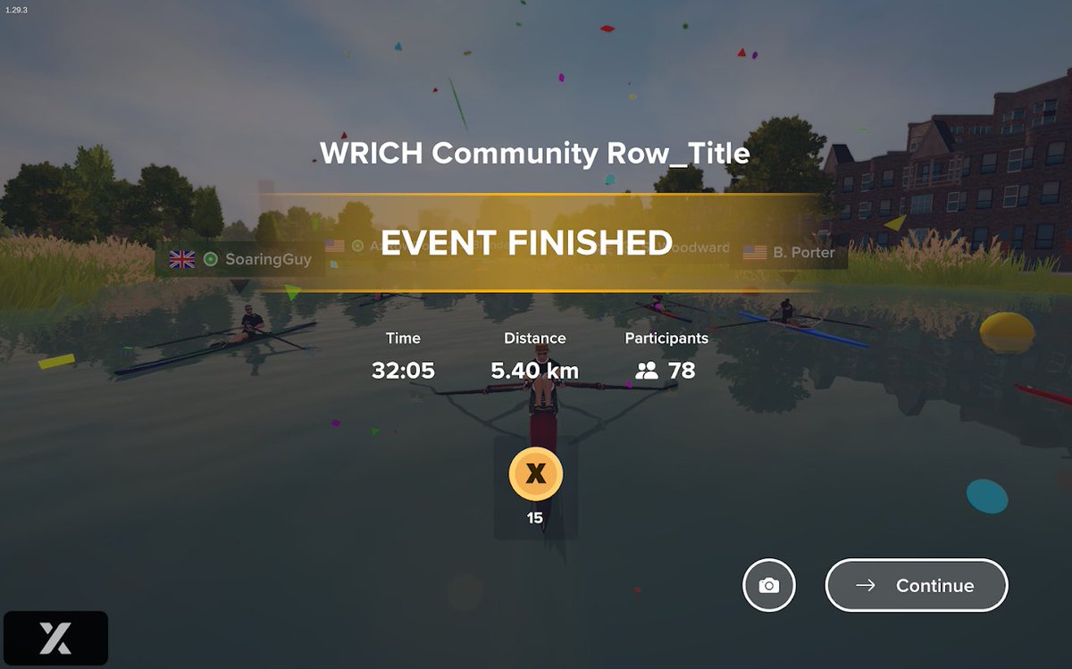 ozbob13's tweet photo. EXR Community Row with World Rowing Indoor Championships
5.4km #trainingrow π£π https://t.co/19UeSIoV9b