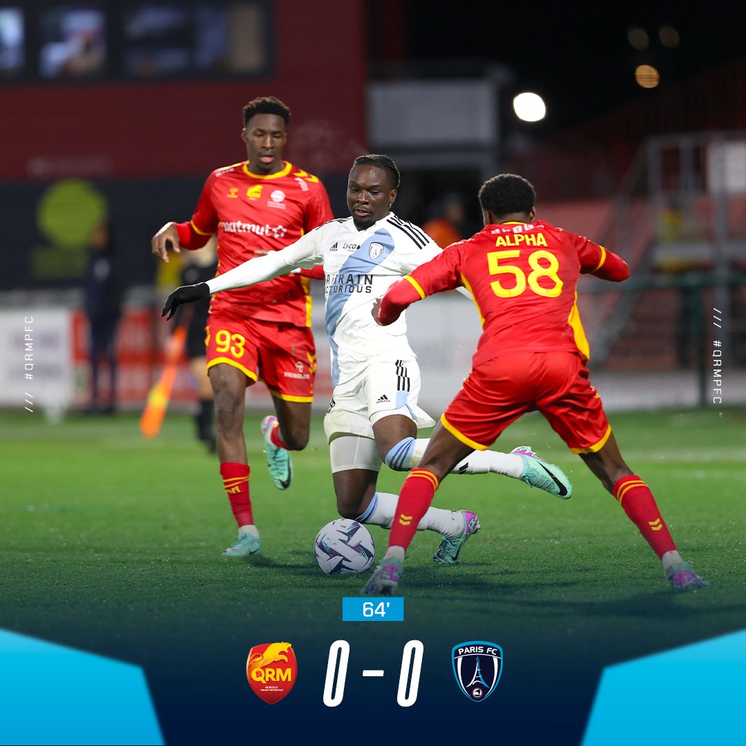 ParisFC's tweet photo. ⏱ Encore 25 minutes pour faire la différence !!
0⃣-0⃣ #QRMPFC https://t.co/kjyx8i8Pnu