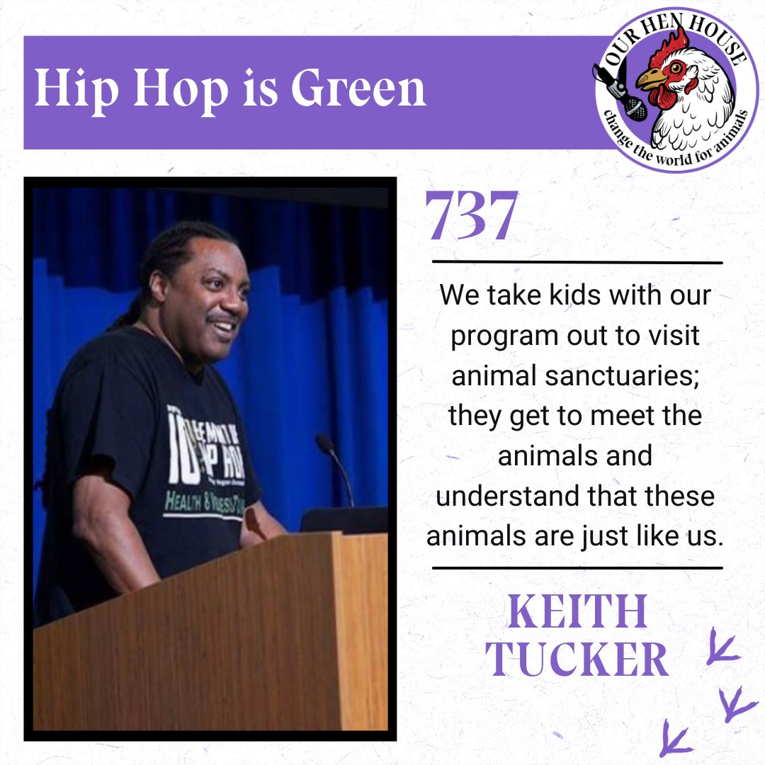 Many of you may not know about the work I do with our organization Hip Hop is Green . I recently did an interview where I shared our work. Check out the podcast . ourhenhouse.org/ep737/