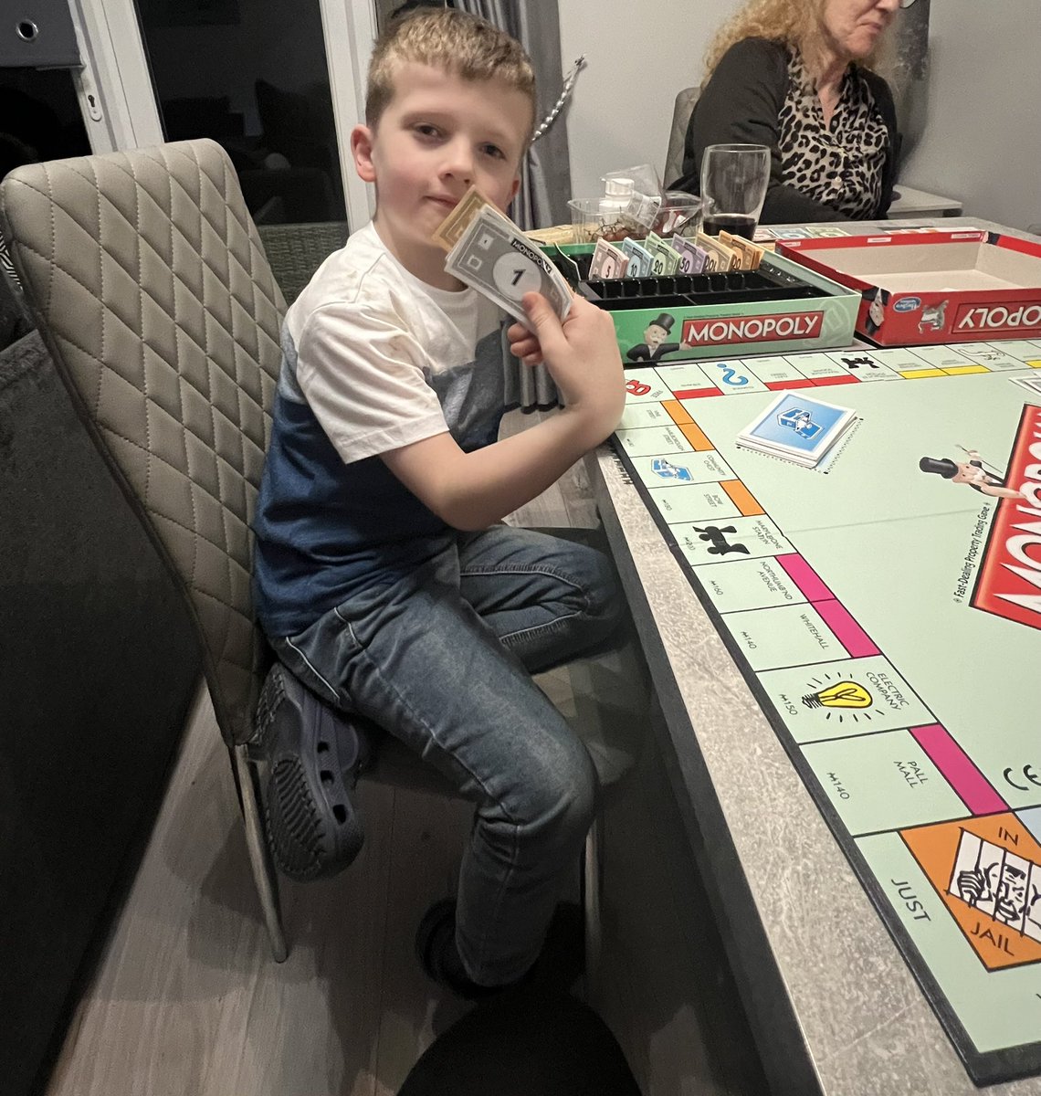Logan using his money skills he has been learning in school to play monopoly 💷 best banker! <a href="/MissRitchieWQ/">MissRitchieWQ</a>