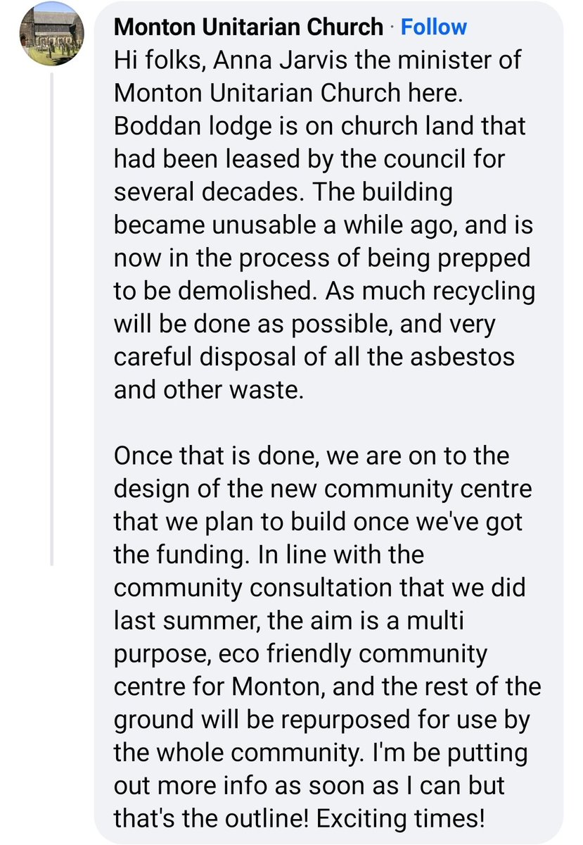 <a href="/WorsleyInfo/">Worsley.info</a> Thankfully it sounds like it will be replaced with a new community building rather than just developed on.
