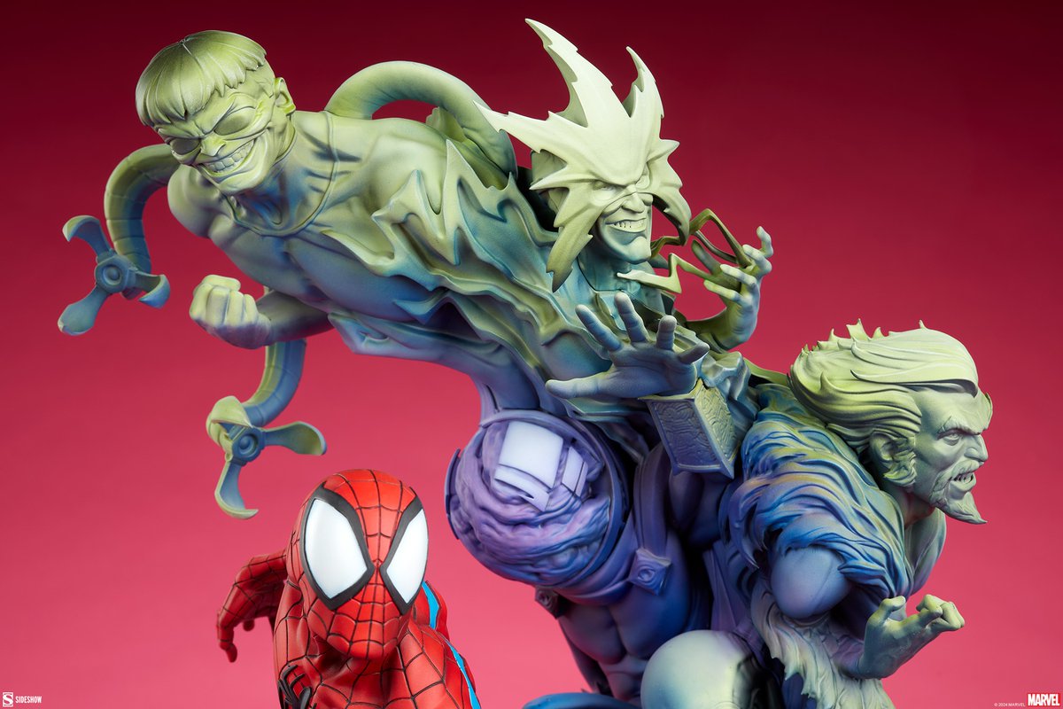 lacovachamx's tweet photo. ¡Algo siniestro se acerca!

Si te sobran 14mil pesos, Sideshow presenta la figura Spider-Man Premium Format, con el Araña y los Seis Siniestros.

Estará disponible entre septiembre y diciembre de 2024, ¿la agregarías a tu colección?

#objetodeldeseo