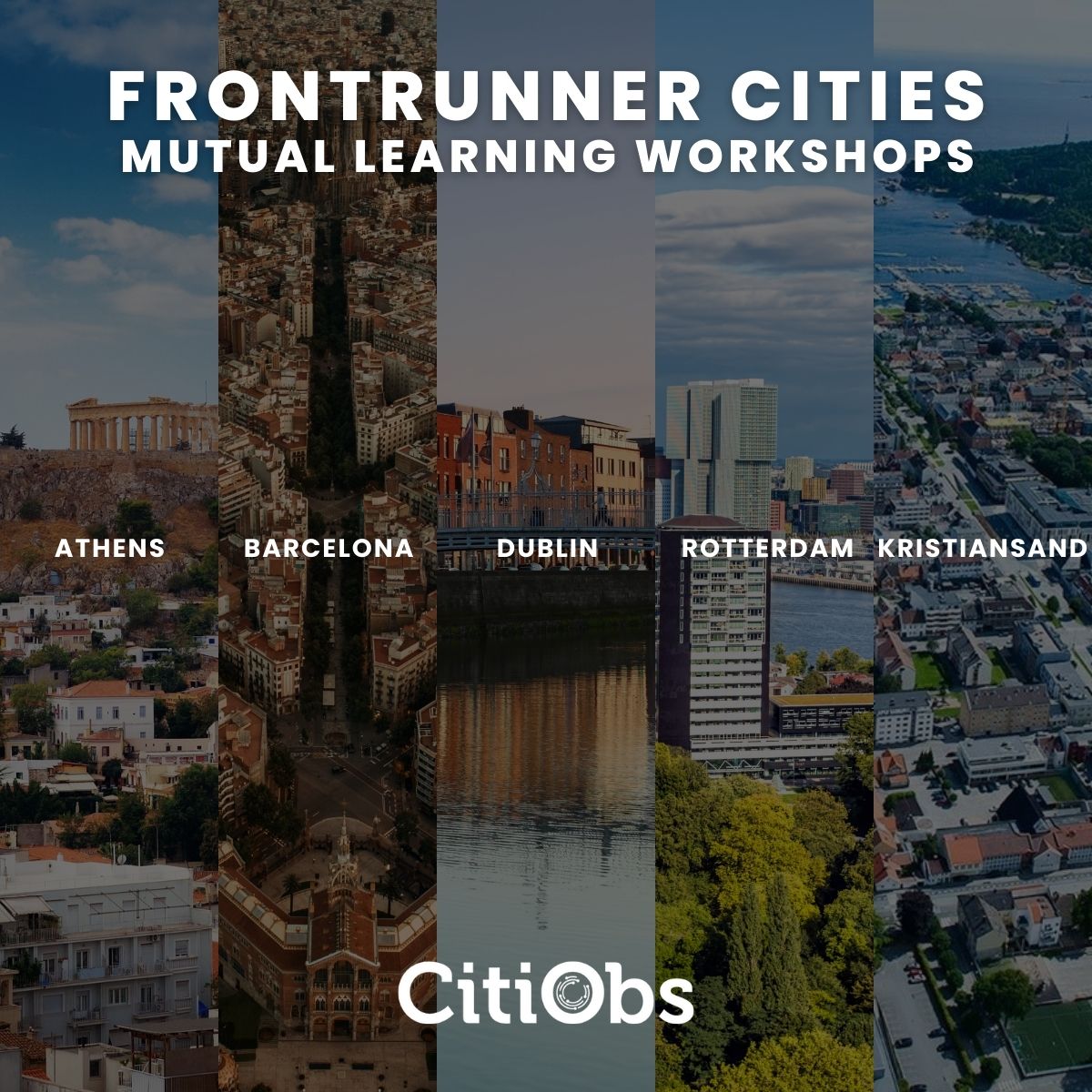 Exciting news!🚀 Our Frontrunner Cities Athens Barcelona, Dublin, Rotterdam & Kristiansand will host the 2nd phase of our mutual learning initiative this March!🌍 #Frontrunners #CitizenObservatories Explore More 👉citiobs.eu As posted on mastodon.social/@citiobs