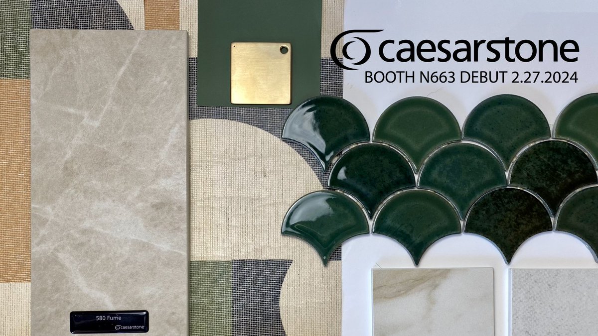 We’re unveiling the latest kitchen and bathroom trends today at this year's @KBIS! 🍽️✨ How do we begin such a monumental design project? Just like you, by starting with our inspiration, our surfaces and then our moodboard! caesarstone.ca/blog/caesarsto… #KBIS2024