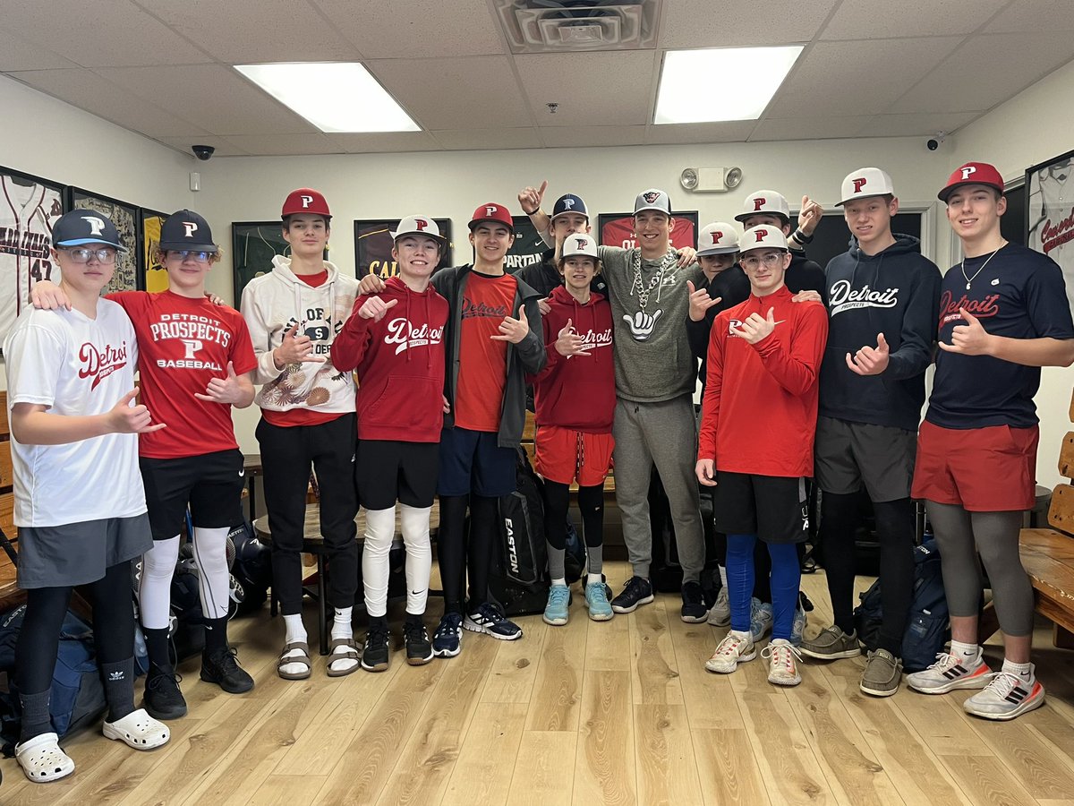 We want to thank big dog @whit_hughes_  for working with the boys all off season.  Today was his last day as his @sc4baseball team heads south to start their season.  Good luck to all the players and coaches.  We all will be watching from afar.