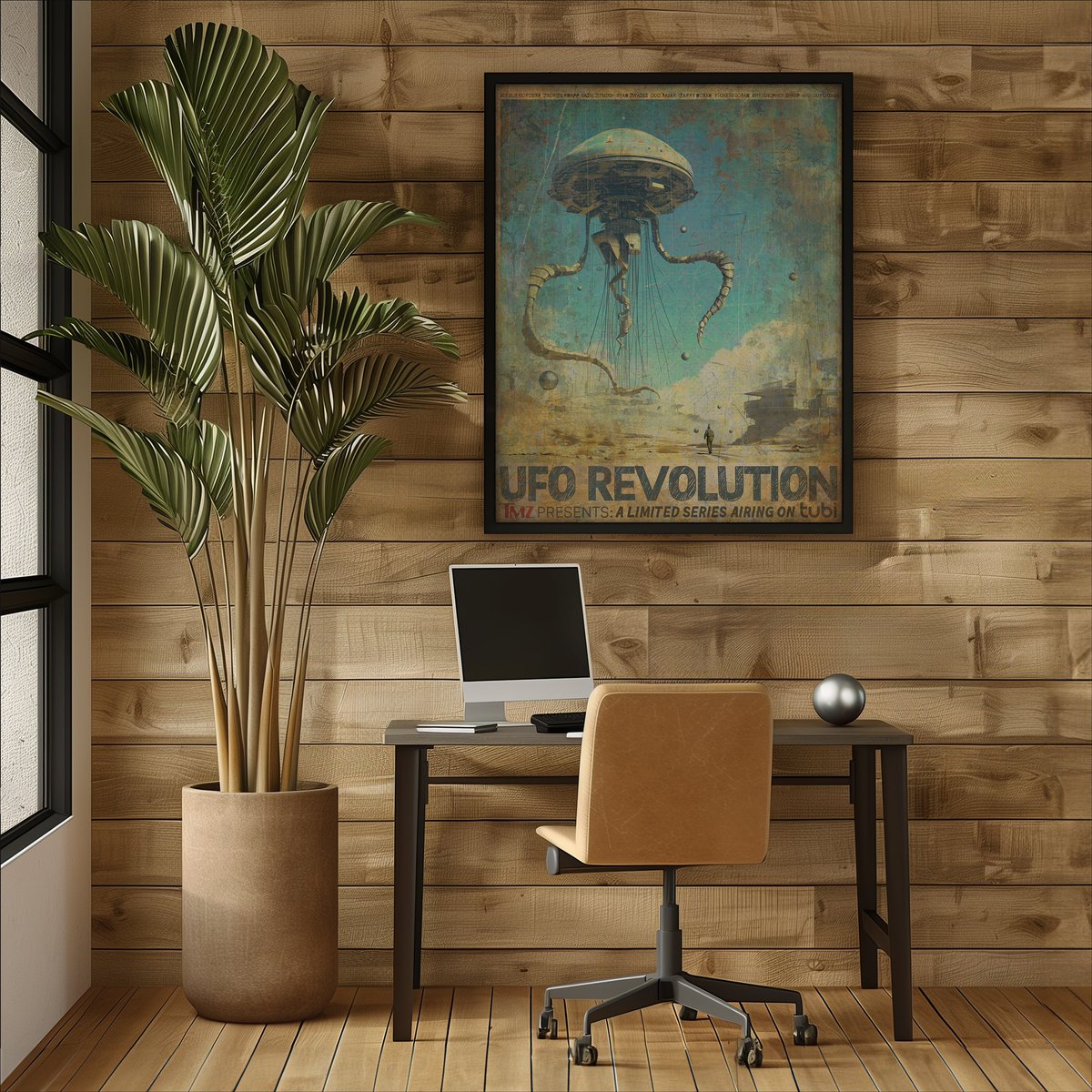 TheEricJungmann's tweet photo. Hi, friends! My art poster for the new docu-series, “UFO REVOLUTION” is now available as a HQ fine art print!!! 

Link in bio 🛸

BIG thanks to @JeremyCorbell for his amazing support!!!

Watch #UFOREVOLUTION by @tmz_tv streaming on @tubi 

#ufo #uap #UFOTwitter #disclosure  #ufoX https://t.co/2udLyTKOjn
