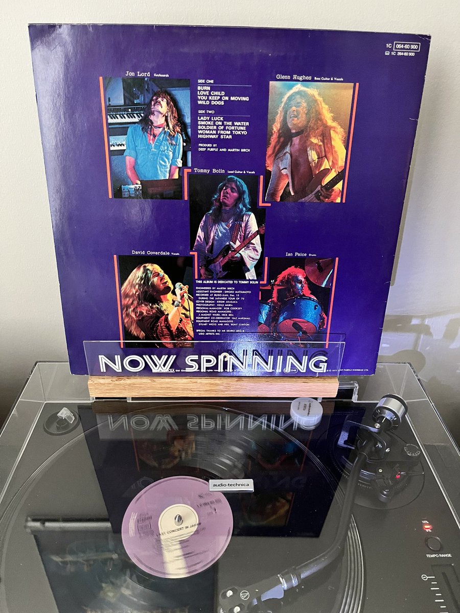 Great sound, great vocals. Tommy Bolin, still a great live recording with Martin Birch. Of course @glenn_hughes and @davidcoverdale can do no wrong by me 😂