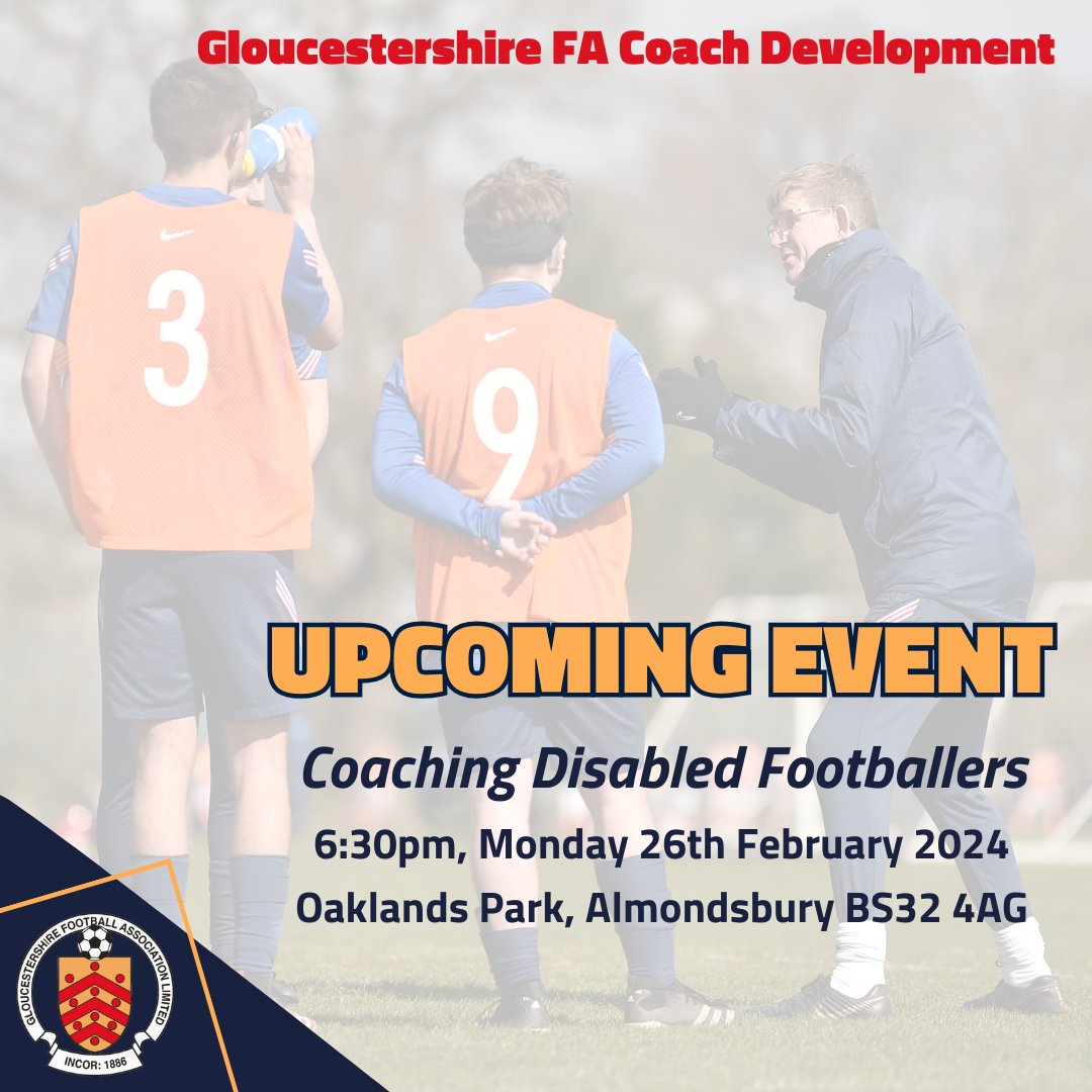 GlosFA's tweet photo. We have coach development opportunities on 3 of the next 4 Mondays! 🙌

See full details 👇
https://t.co/tGR3ucUEm0

#GlosFA https://t.co/gmk5tqvXpG