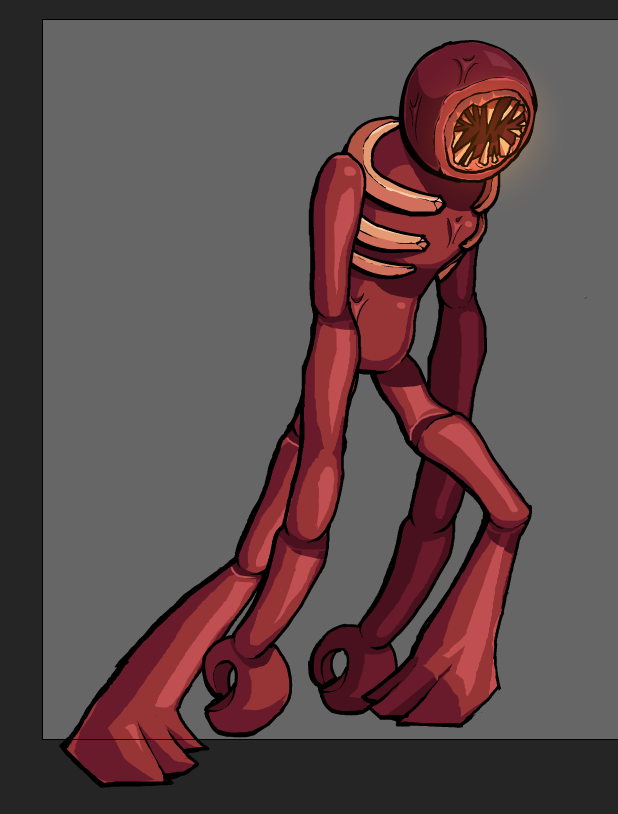 noddlt's tweet image. i had the irresistible urge to draw figure from doors a couple of days ago