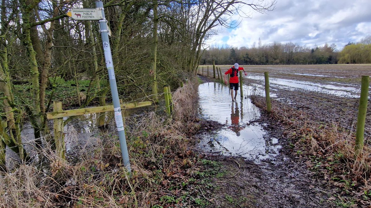 A day out running the 42mile Greensand Ridge across Bedfordshire today. Aching from head to toe, but pleased to have knocked 30mins off our last time. We had fantastic weather but it was more than a little muddy.