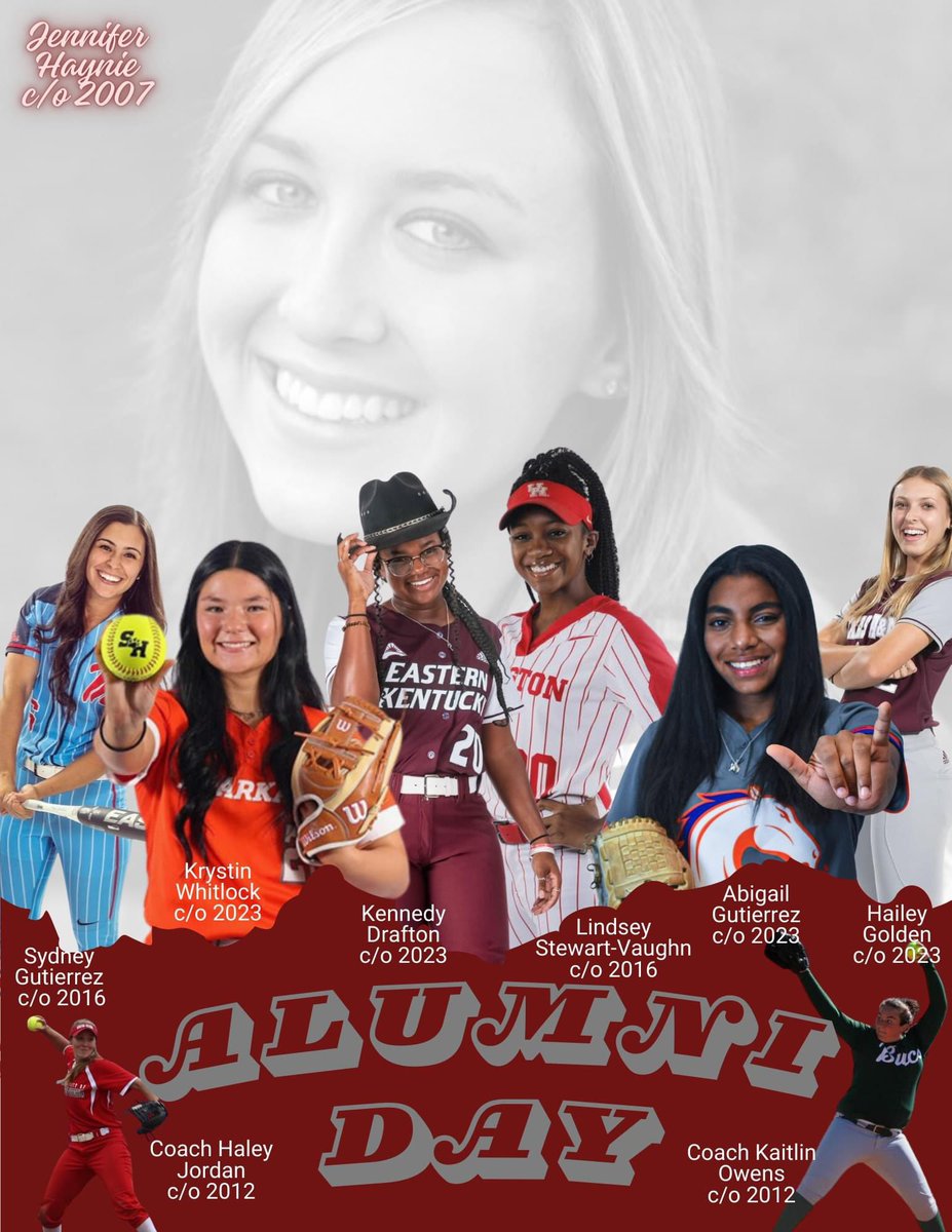 Today is Pearland Softball Alumni Day! Join us to celebrate all the amazing athletes that have come through our program! We play at 5:00 &amp; 7:00 (Haynie Spirit Game) this afternoon. Once a (Lady) Oiler, Always a (Lady) Oiler! 
#Tradition