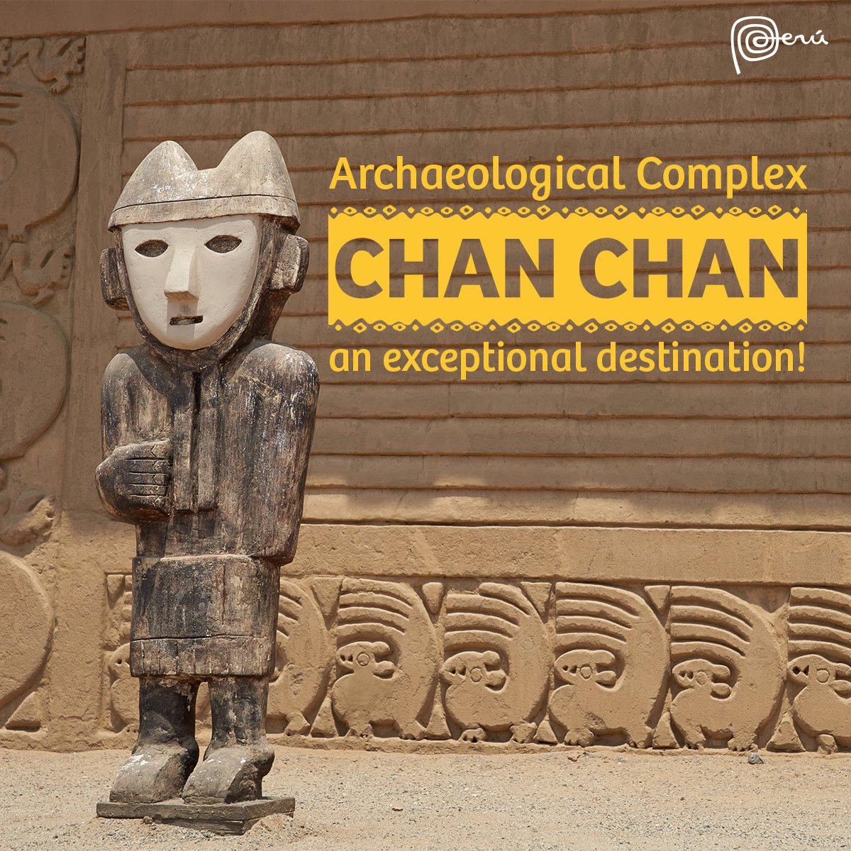 GREAT NEWS! 💯🇵🇪 The majestic and enigmatic #ChanChan Archaeological Complex, in the department of La Libertad, has just been granted with the highest tourist recognition in #Peru: the Hierarchy 4 status and there are now 9 destinations that own this special distinction.
