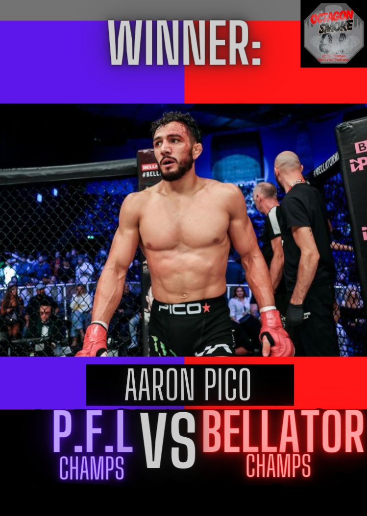 OctagonSmoke's tweet photo. Aaron Pico gets the first round tko 
#PFLvsBellator #PFL #bellatormma #FYP #Trending https://t.co/ztzie0OHIR