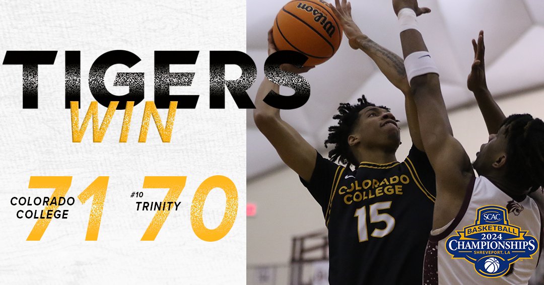 | MBB | 

THE TIGERS DOWN TOP-SEEDED TRINITY!! 

ONTO CHAMPIONSHIP SUNDAY...for the first time since 2016🐯

#CCTigers
