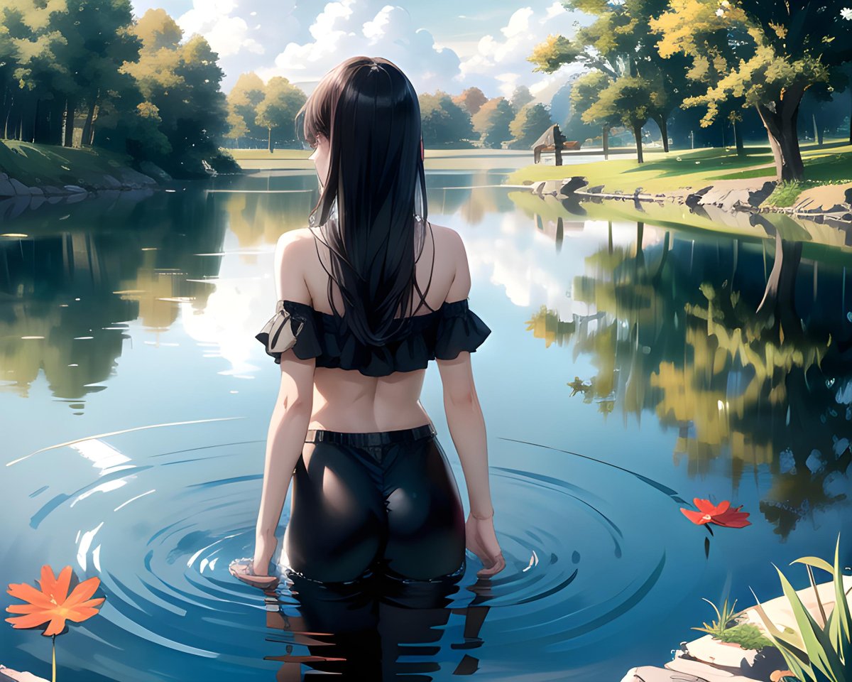zero2zedGaming's tweet photo. Ripples #Anime #animegirl #animeartstyle #AiAnime #AIgirl #Standinginwater #Sunny #ripples #ai #aiart #artificialintelligence #aiartwork #art #digitalart #aigenerated #machinelearning #aiartist https://t.co/t8Cz5w76oq