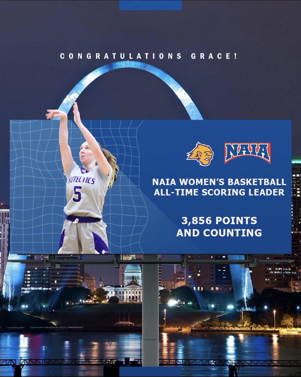 NAIA (@naia) on Twitter photo W🏀
Congrats to Grace Beyer of <a href="/UHSPEutectics/">Morty the Eutectic</a>, the new #NAIAWBB all-time career scoring leader!!! #PlayNAIA W🏀
Congrats to Grace Beyer of <a href="/UHSPEutectics/">Morty the Eutectic</a>, the new #NAIAWBB all-time career scoring leader!!! #PlayNAIA