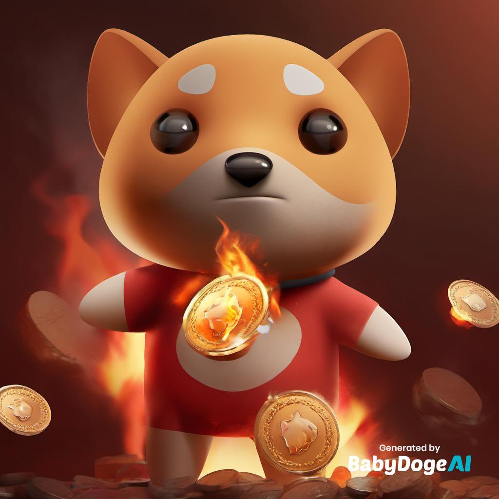 Every NFT minted and Ai credits purchased automatically burns #BabyDoge contributing to deflation 🔥