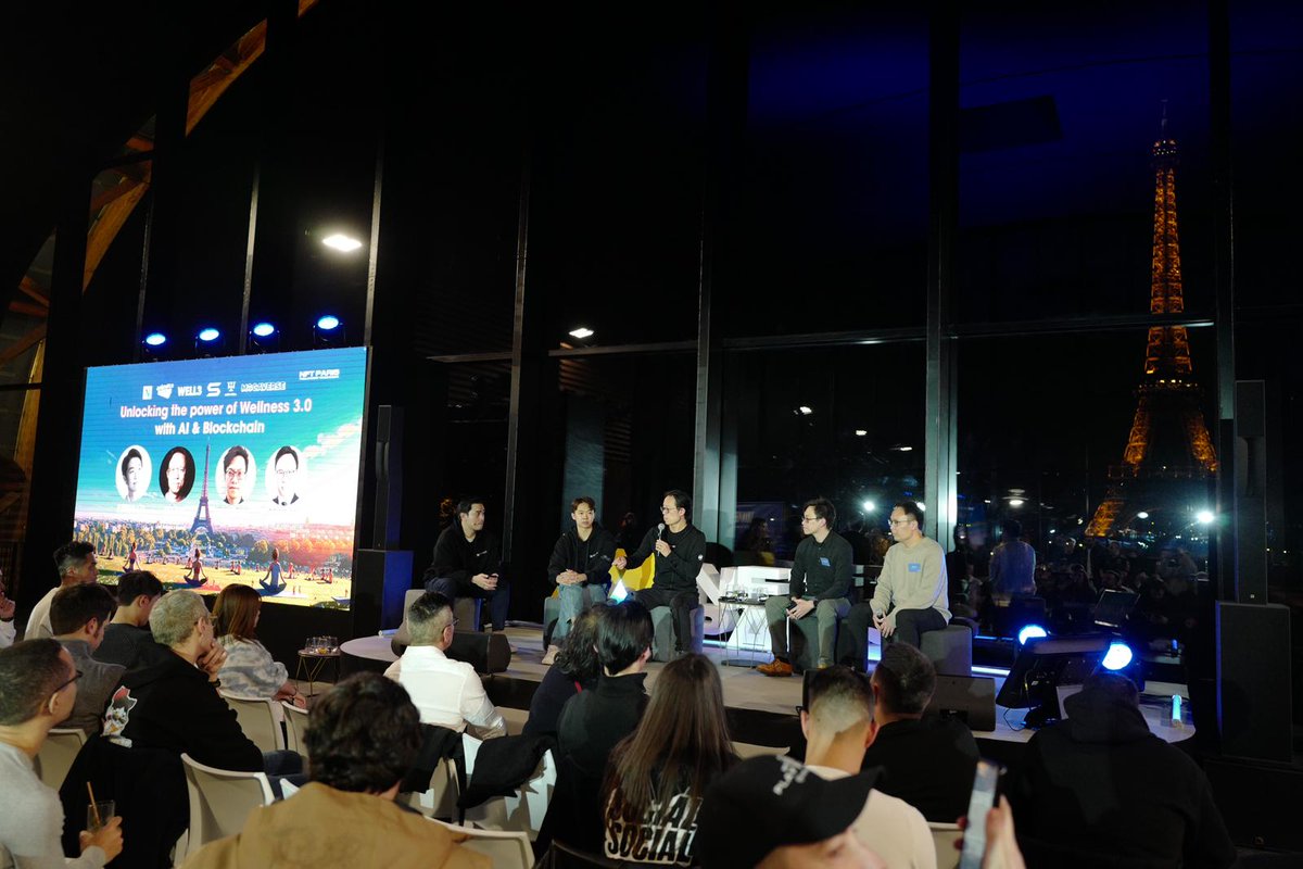 well3official's tweet photo. Wellness 3.0 powered by Blockchain and AI #WELL3 

Thanks to everyone who showed up and joined our panel sections 

Thanks for @animocabrands @Newmangrp @live4well @MocaverseNFT Soul Capital Partners  for supporting

And of course all the panelists @ysiu @adriannewman21 @Degencaesar @tylerdurden88 @keung @Kakarot_F23 Tyson Chui

Last but not least @Wagmievent
@nft_paris for venue and catering support 

Night is not over yet 🥂 See you around