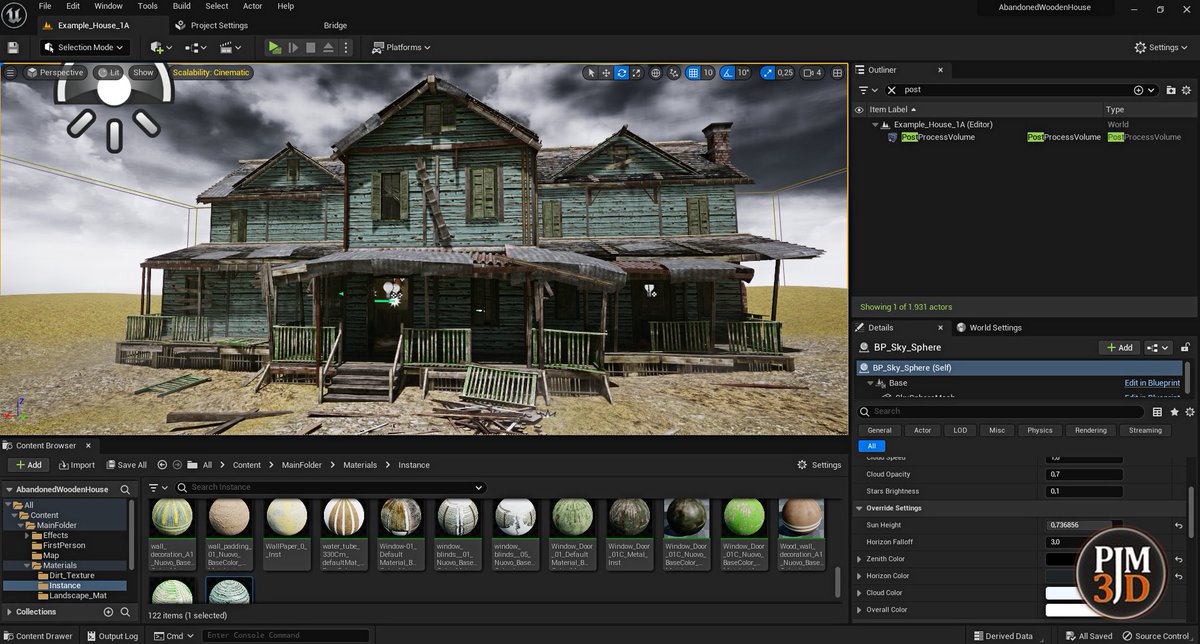 ProjectModel3D's tweet image. -70% UE4 UE5 Abandoned wooden house modular V01 Basic package Low-poly 
Store: cgtrader.com/3d-models/exte…

#gamedev #gamedeveloper #IndieGameDev #IndieGames #Androidgames #developers #Developer #Game #UE4 #UE5 #UnrealEngine #horrorgame