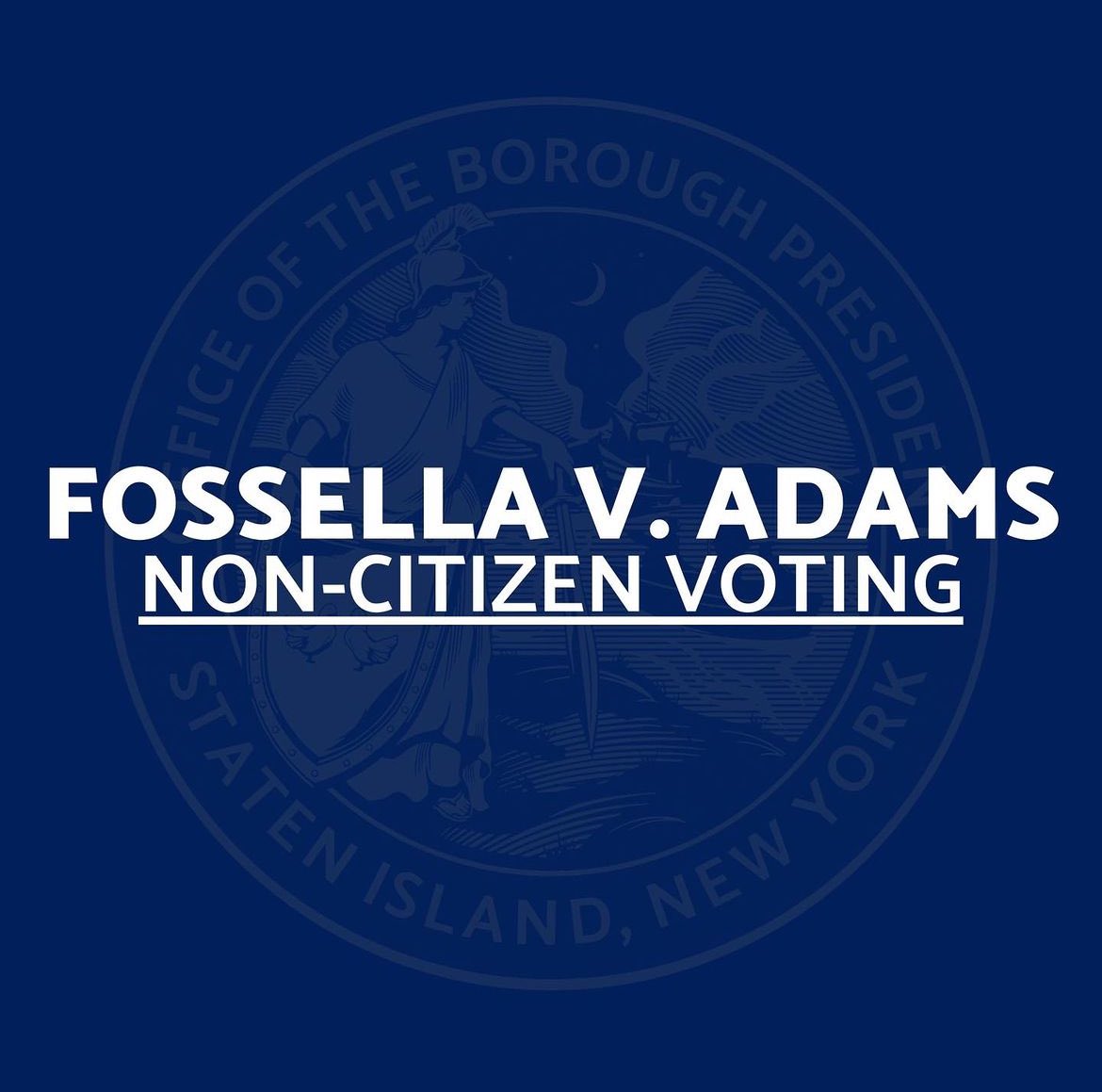 Earlier this week a decision was made in the Fossella v. Adams New York City noncitizen voting law. If you are interested in reading the full decision please click on the following link: StatenIslandUSA.com