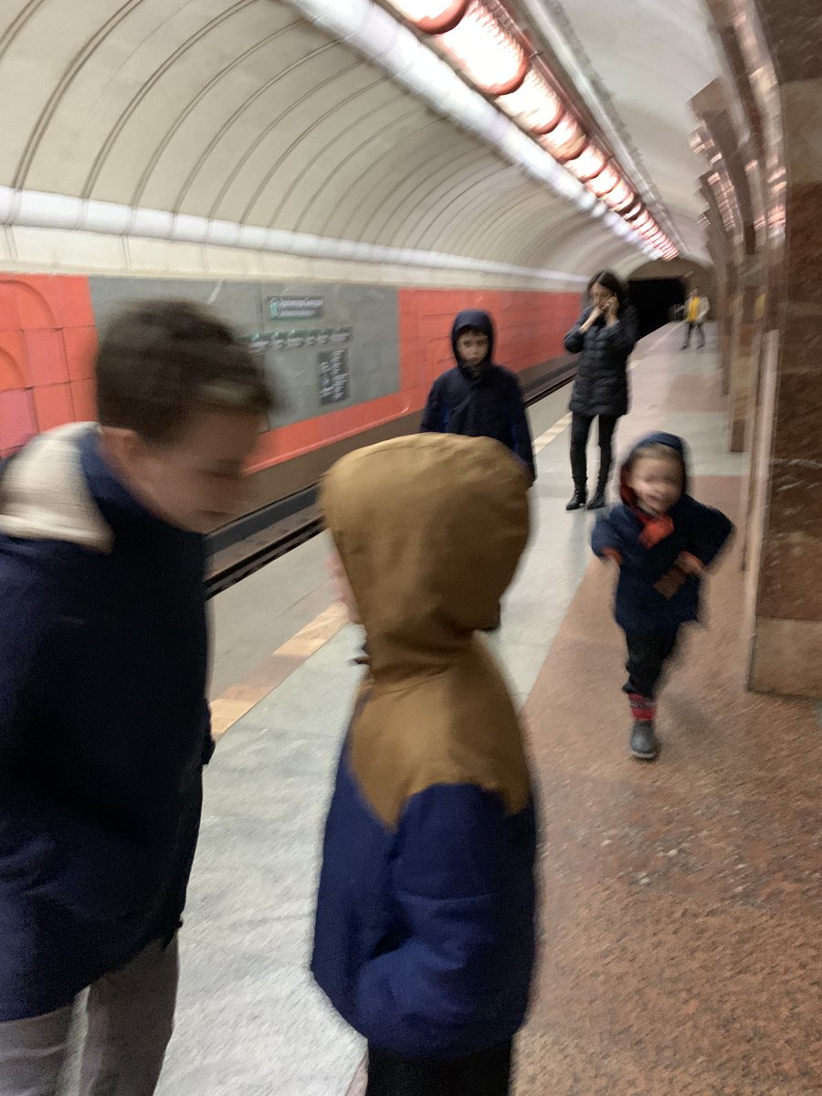 kyleparkernet's tweet image. My boys playing around in the #Kharkiv metro. Two years later, these stations gave shelter from Russian bombs to the Ukrainian children they knew as classmates, and friends. Like this photo, their memories are now blurry, but they know this war is real—and must be won. 🇺🇦