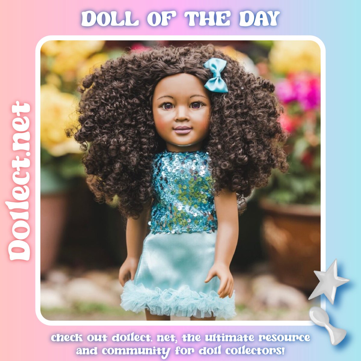 Today's Doll Of the Day is Zara, a DesignaFriend doll released in 2021. She is part of our Black History Month celebration. (February 24th, 2024)