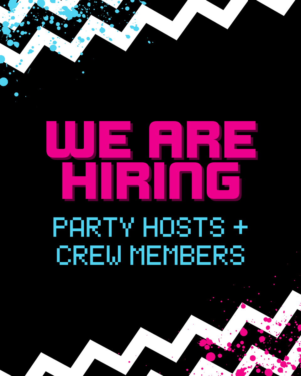 We are currently looking for crew members and party hosts for our team! 

We're looking for bubbly, outgoing and confident individuals who can deliver exceptional customer service. ⭐ 

Link to apply is on our website: i.mtr.cool/xwwfbtahhv