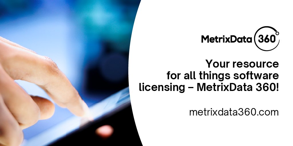 metrixdata360's tweet image. Your resource for all things software licensing – #MetrixData 360! Explore our website for expert insights, resources, and guidance. Learn more. #SoftwareInsights #TechGuidance

hubs.li/Q02hk0m90