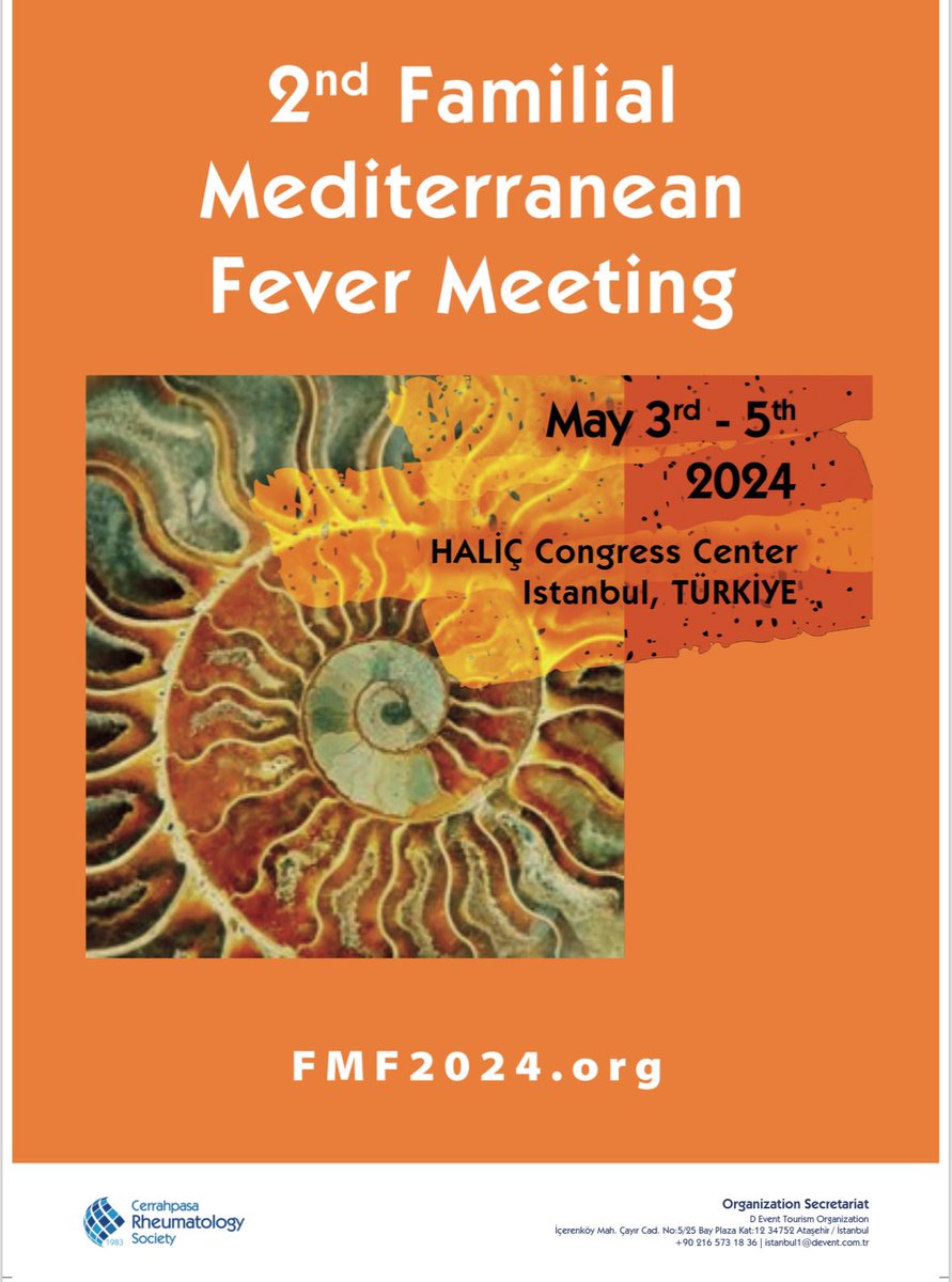 egeli_bugra's tweet image. We welcome everyone to our second international FMF meeting later this spring in Istanbul!

fmf2024.org

#rheumtwitter