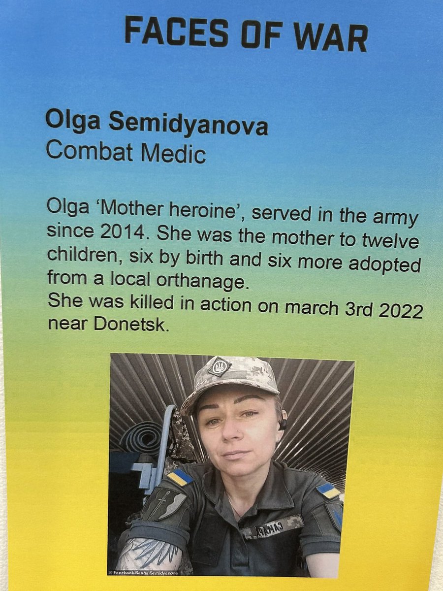 andyalaszewski's tweet photo. Came across this exhibition on Folkestone High Street, portraits from the war, a reminder on this anniversary of the terrible cost of this imperialist war, shame on Putin https://t.co/VMsXJtSQOX