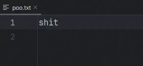 poo.txt — shit
