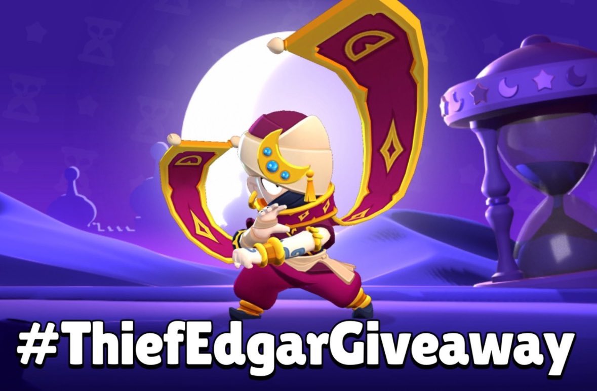 DexterBS_'s tweet image. 9x Thief Edgar Giveaway! 🥳

To enter:       
 
✅Follow @DexterBS_
❤️Like
🔄 Retweet  
💬 Comment your favorite brawler!

Winners will be announced on  March 14😊
 Good luck!  🍀

#BrawlStars #ThiefEdgarGiveaway