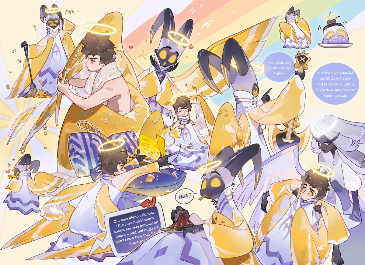 Nuclear_fuusion's tweet image. #HazbinHotel #HazbinHotelAdam 

daily life