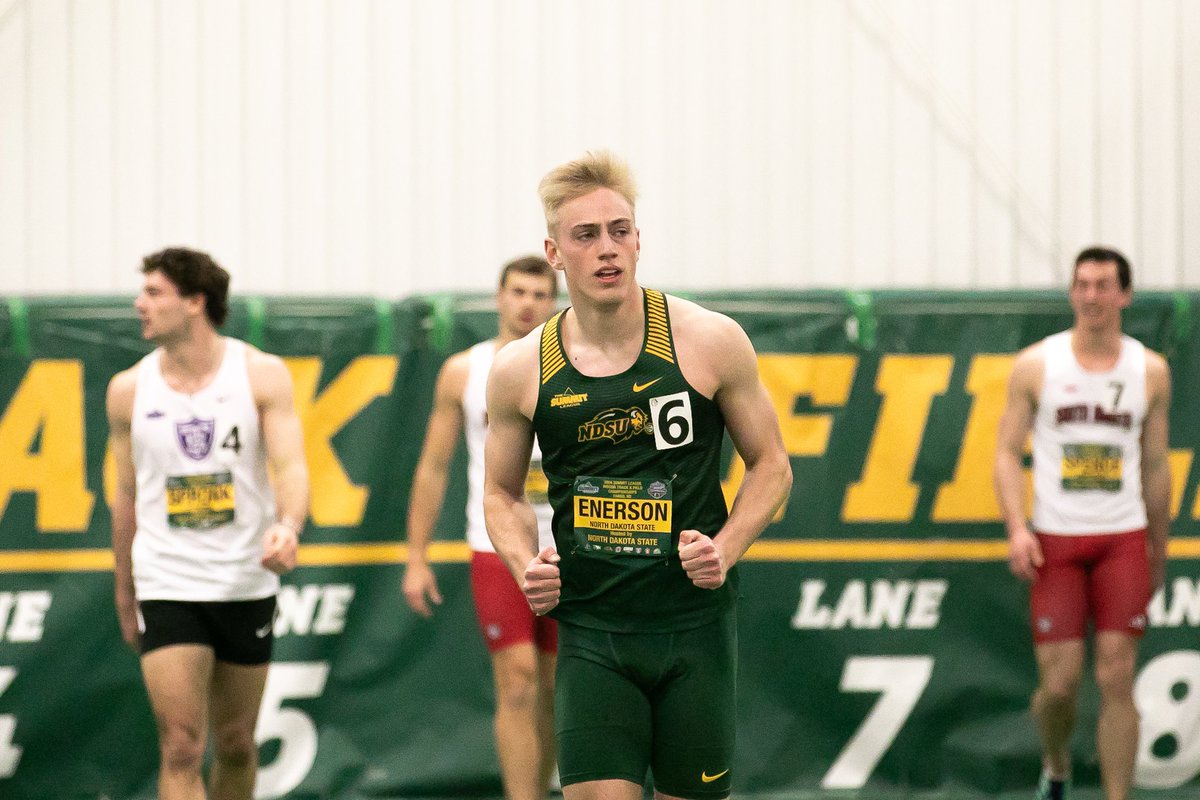 Bryce Enerson scored a personal-best 5,037 points for 3rd in the Summit League heptathlon.