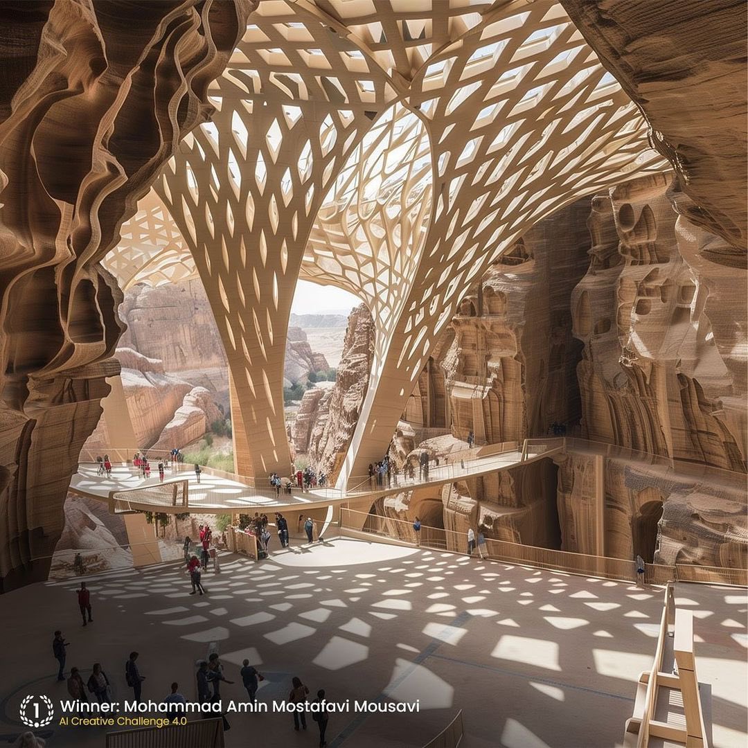 parametricarch's tweet photo. We’re thrilled to announce the winners🥇of “AI Creative Challenge 4.0.”

And here is the Winners:

🥇 Mohammad Amin Mostafavi Mousavi - @amin_mostafavimousavi
🥈 Marcin Stós - @martin.stos
🥉 Georges Oueijan - @georges_ouayjan

📑 Topic: ”Reimagine the Future of Historical Monuments“
✏️ Jury members: Cas Esbach, @wg_xyz, @SynthArc (pınar ongun, Ozan Ertug)

✨ AI-Driven Renovation, “Reimagine the Future of Historical Monuments“ a 3-day challenge, encouraged participants to utilize the capabilities of AI-driven design tools to ideate, visualize, and create conceptually impressive architectural designs. Highlighting the importance of human prompting and imagination.

The fusion of artificial intelligence (AI) and design technologies offers exciting new possibilities for creative expression. The AI Creative Challenge 4.0 aims to explore the synergy between human creativity and AI-powered tools, such as Midjourney, Stable Diffusion, and Dalle2, in the rapidly evolving field of architectural design.

Tap the🔗 link to read more about the winning projects. Join the AI community via PA’s Digital Membership program: https://t.co/TrH2Sy1sQl

#parametricarchitecture #artificialintelligence #midjourney #parametricdesign #competition #archstudent #aichallenge