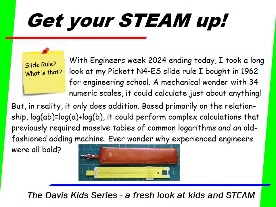 #EngineersWeek is ending so a fitting tribute to my introduction to #Engineering calculations is in order. #STEMeducation would do well to note its place in #history. Replaced by electronic handheld scientific calculators in 1967 and 1972, its just a memory now. No pun intended.