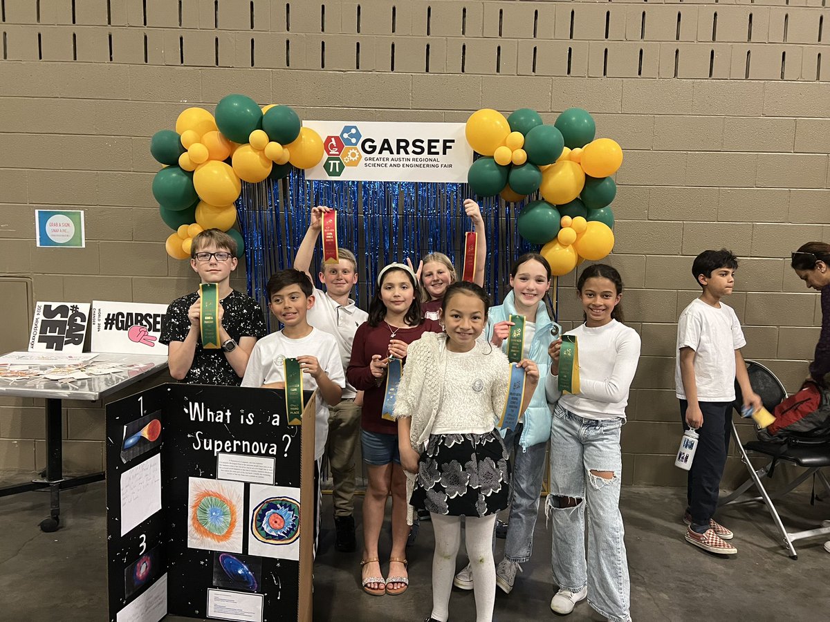 So proud of these #Bluebonnetlions and all their hard work at the Austin Regional Science Fair.l