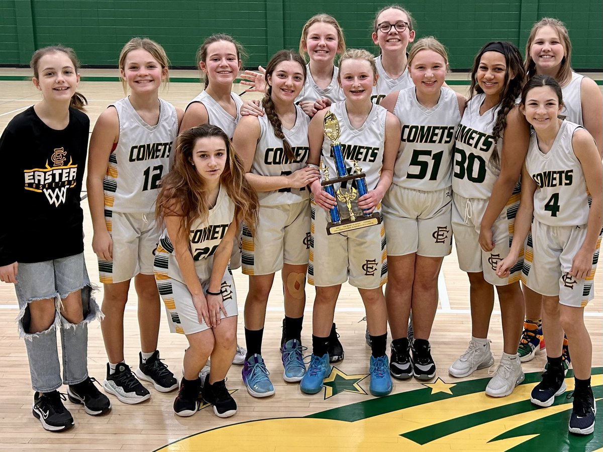 7th grade team today won the Eastern Invitational. Two very exciting games from them. 8th grade went 1-1 for the day with a big win over Clinton Central.
