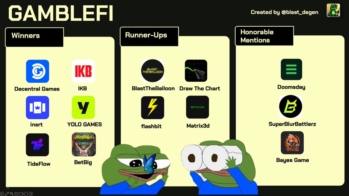 4️⃣ CATEGORY: GAMBLEFI • @BetBIG_gg: Gambling portal with profits to token  stakers. • @decentralgames: Licensed metaverse casino offering immersive  live games. • @ikbdotgg: Daily fantasy sports platform on crypto rails. •  @insrtapp: