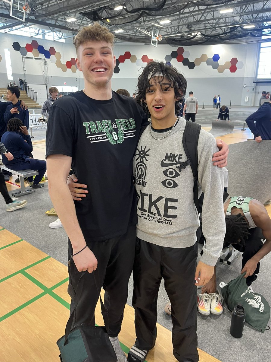 Triple jump with Flood going 12.33 and Barnett with SB 12.54!