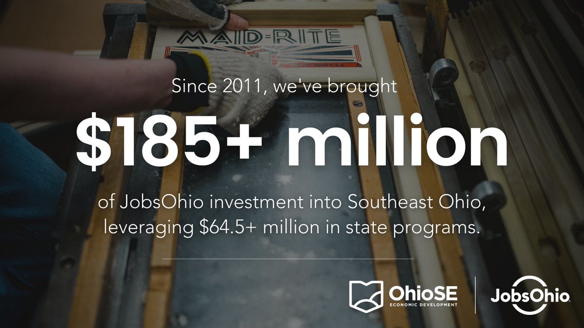 📢 Since 2011, <a href="/Ohio_SE/">OhioSE</a> has brought over $185 million of <a href="/JobsOhio/">JobsOhio</a> investment into Southeast Ohio, leveraging over $64.5 million in state programs? 🙌 Learn more about our impact: ohiose.com. #WeAreOhioSE