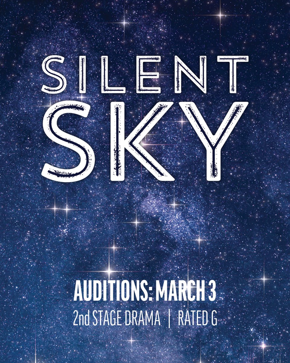 📣Mark your calendars! You have ONE WEEK until auditions for Silent Sky on Stagecrafters 2nd Stage. Auditions for ages 18+ / Sunday, March 3. Registration, 1:30pm Auditions: 2pm. Before auditions, please register online at Stagecrafters.org or through the link in our bio.