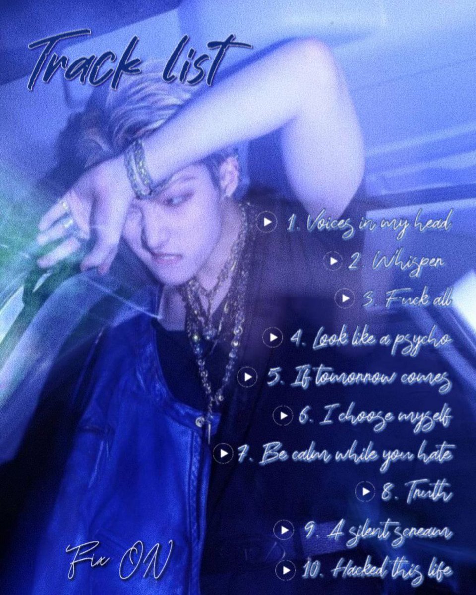 jw______rp's tweet photo. ᅠ
    ─  𝟱𝗧𝗛 𝗟𝗣 𝗔𝗟𝗕𝗨𝗠 ƪ #𝘧𝘪𝘹𝘖𝘯 
           ⤹ 𝐹𝐼𝑋 𝑂𝑁  ⥂ 𝑡𝑟𝑎𝑐𝑘 𝑙𝑖𝑠𝑡
     ❝ 𝗜𝗧’𝗦 𝗔𝗟𝗟 𝗶𝗻 𝗬𝗢𝗨𝗥 𝗛𝗘𝗔𝗗 ❞

                                                    𝖩𝖶 𝖾𝗇𝗍. https://t.co/au2srglgow