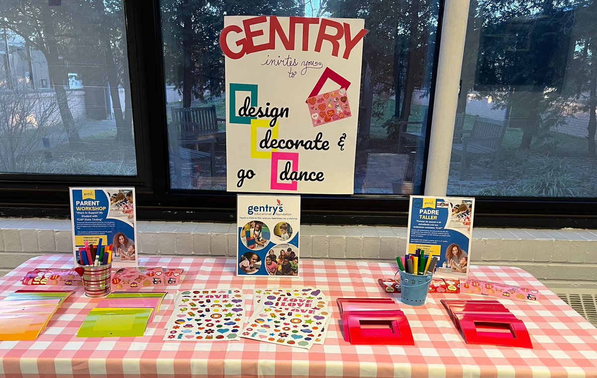 seducationalc's tweet photo. Gentry's has had a wonderful and busy weekend! Friday evening, we provided a Design and Decorate station at the JES family dance! 
Saturday morning, families were invited to JES to learn about TCAP with JES instructional coaches Kim Daughtery and Tara Anderson... https://t.co/X60AKm0Qkp