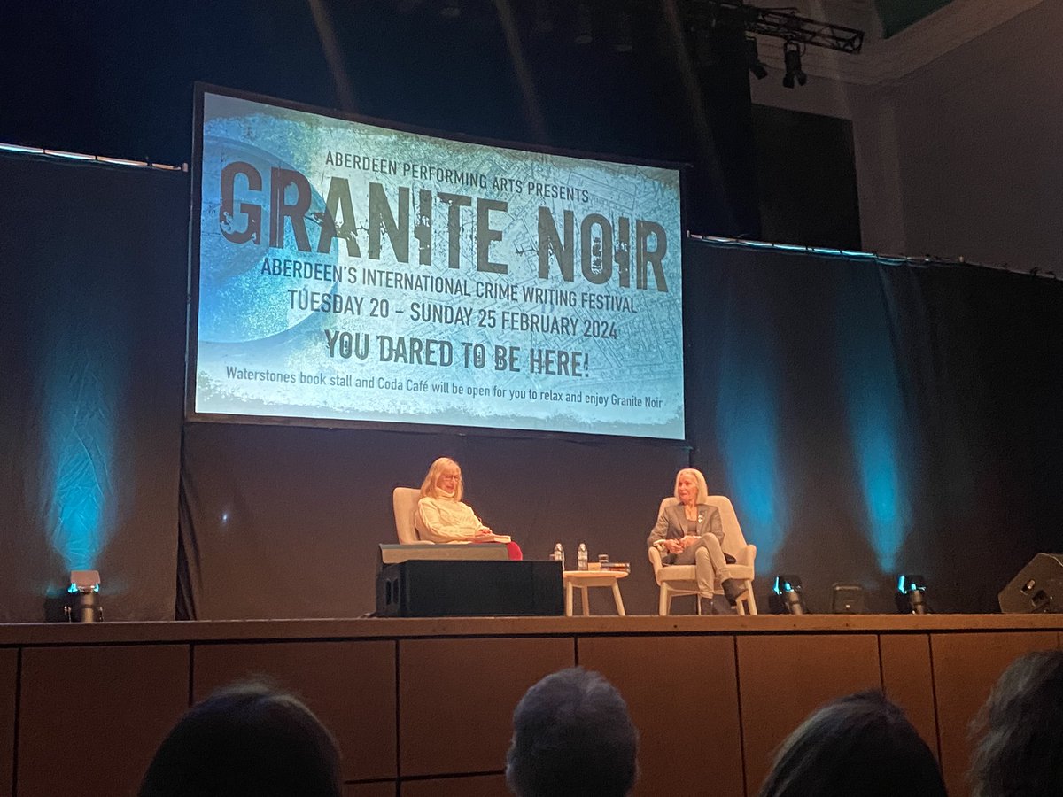 @GraniteNoirFest - what an excellent evening listening to fantastic crime writer Alex Gray interview Irish state pathologist (turned crime author) Marie Cassidy talking about her new book ‘Body of Truth’. or ‘Skeleton of Lies’? ☠️🩻💀