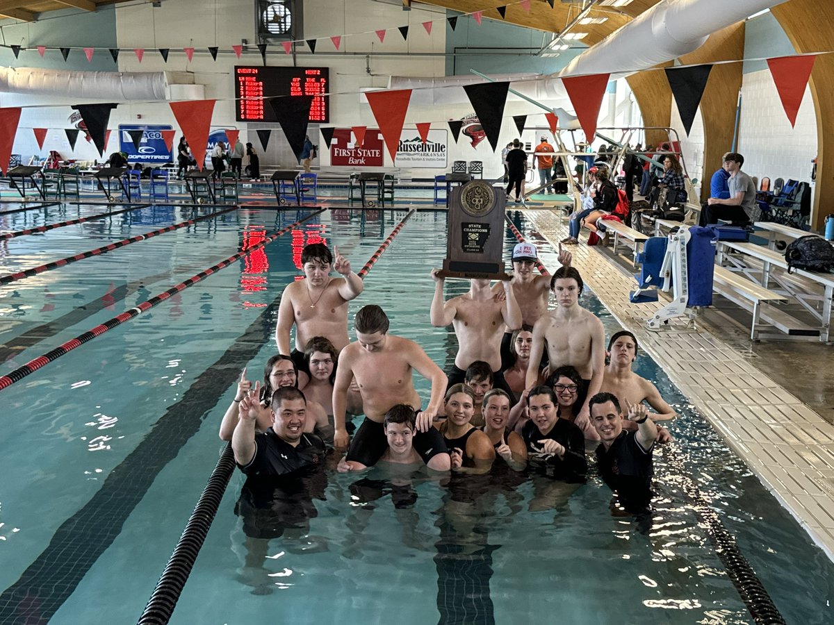 Added another one! #3Peat  #Onward #BatesvillePioneers 🏆 🏆 🏆 🏆 🏊