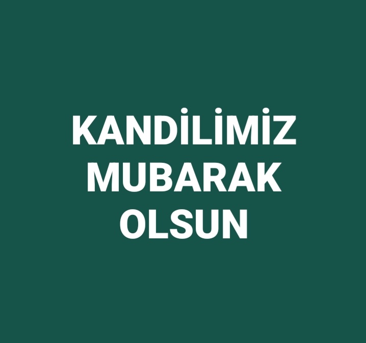 SurenMetin's tweet photo. #Hayirlikandiller https://t.co/DO0f9TXv28